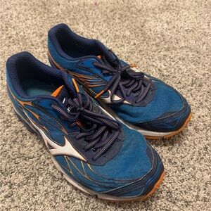 Mizuno Blue and Orange Athletic Shoes
